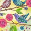 Illustration Birds Art paint by numbers