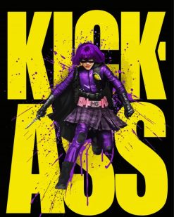Kiss Ass Hit Girl paint by numbers