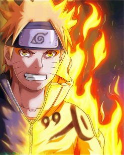 Mad Naruto On Fire paint by numbers