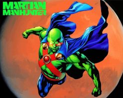 Martian Manhunter Poster paint by numbers