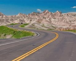 North Dakota Road paint by numbers
