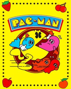 Pacman Game paint by numbers