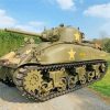 Sherman Tank paint by numbers