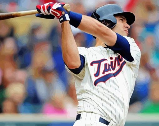 The Baseball Player Joe Mauer paint by numbers