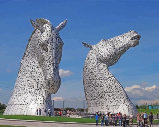 The Kelpies Uk paint by numbers