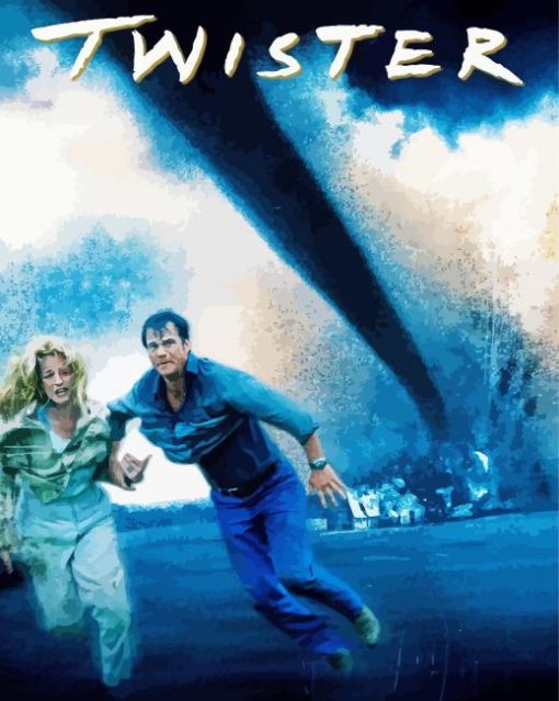 Twister Movie Poster Paint By Number Paint by numbers for adult