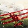 Biplane Dogfight paint by number