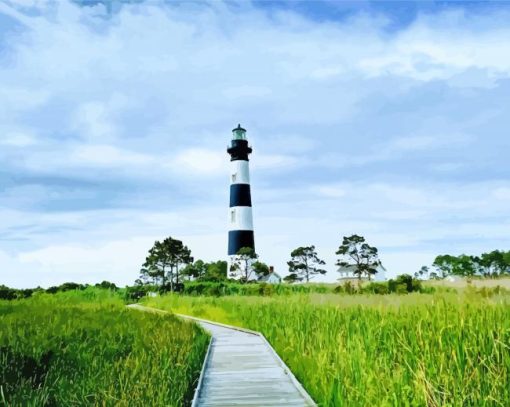 Bodie Island paint by numbers