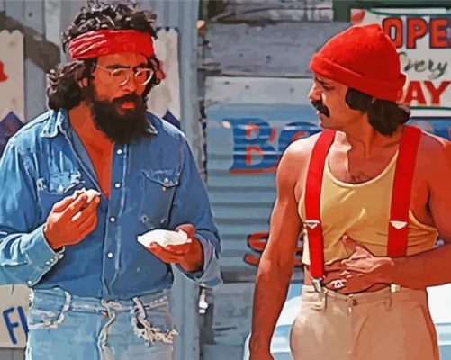 Cheech Chong paint by numbers