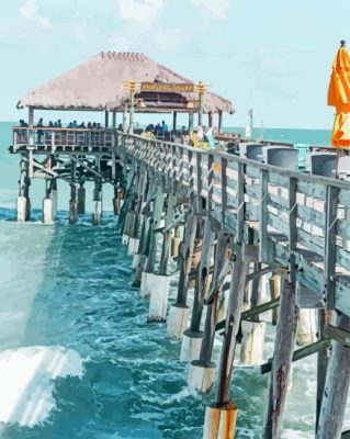 Cocoa Beach Pier paint by numbers