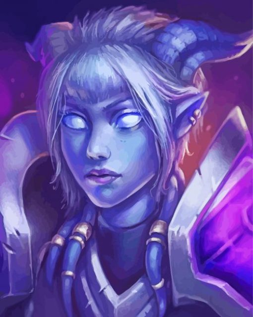 Cool Draenei Art paint by numbers