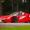 Cool Red Racing Car paint by numbers