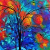 Cool Abstract Tree paint by numbers