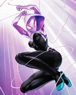 Marvel Comics Spider Gwen paint by number