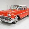 Orange 58 Chevy Impala paint by numbers