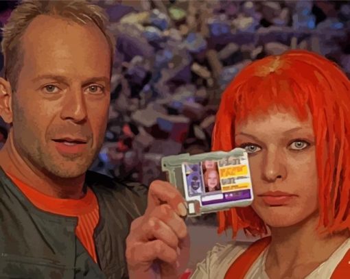 The Fifth Element Movie Character paint by numbers
