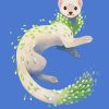 White Ferret paint by number