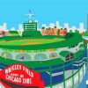 Wrigley Field Illustration paint by number