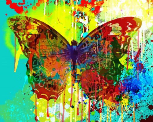 Aesthetic Abstract Butterfly Art paint by numbers