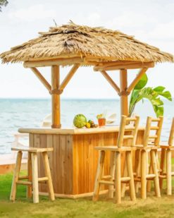 Aesthetic Tiki Bar paint by numbers