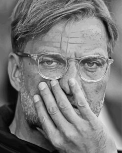 Black And White Jurgen Klopp paint by numbers