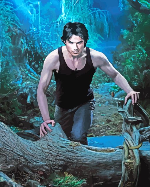 Damon Salvatore paint by numbers