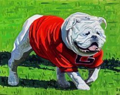 Gerogia Bulldog paint by numbers