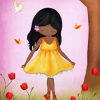 Adorable Black Little Girl paint by numbers