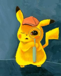 Detective Pikachu Illustration paint by numbers