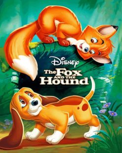 The Fox And The Hound paint by numbers