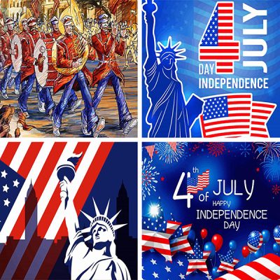 4th July independence day painting by numbers