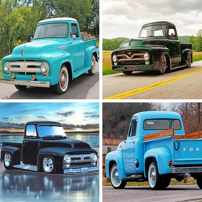 53 ford truck painting by numbers