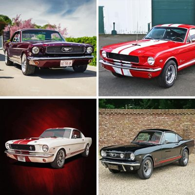66 Ford Mustang painting by numbers