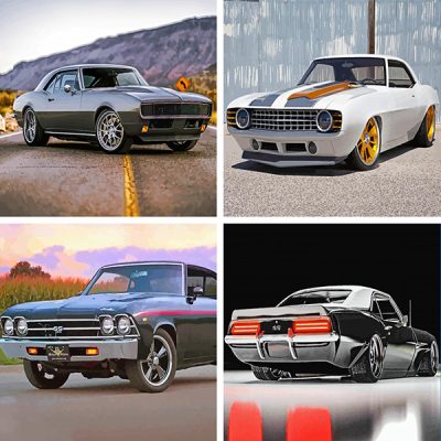 69 Chevrolet Camaro painting by numbers
