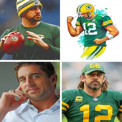 Aaron Rodgers painting by numbers