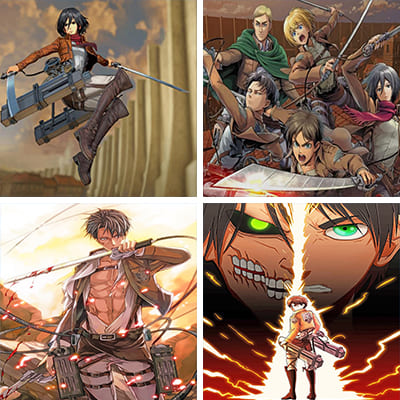 Attack on Titan painting by numbers