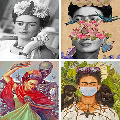 Frida Kahlo painting by numbers