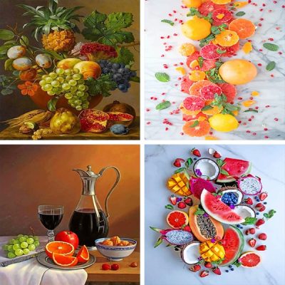 Fruit painting by numbers