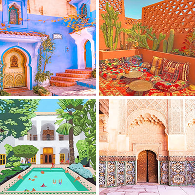 Morocco painting by numbers