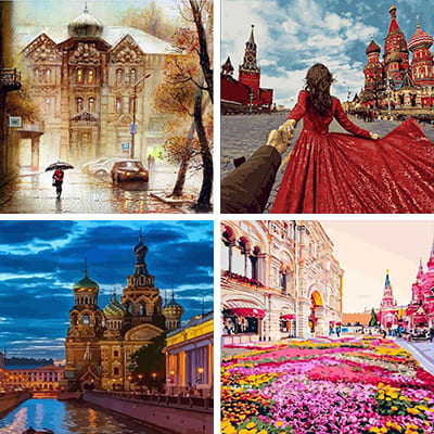Moscow painting by numbers