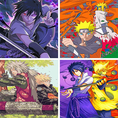 Naruto shippuden painting by numbers