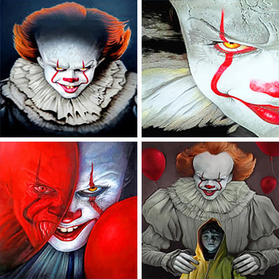 Pennywise painting by numbers