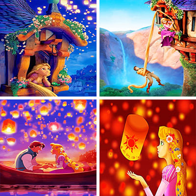 Rapunzel painting by numbers