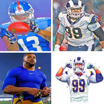 aaron donald painting by numbers