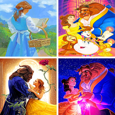 beauty and the beast painting by numbers