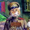 Cat Soldier paint by numbers