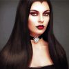 Cool Female Vampire paint by numbers