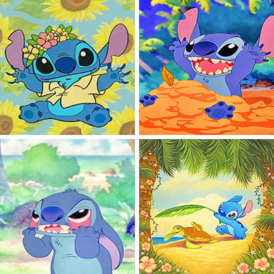 disney Stitch painting by numbers