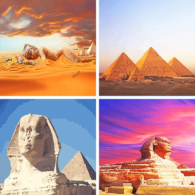 egypt painting by numbers