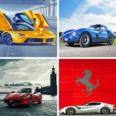 ferrari painting by numbers